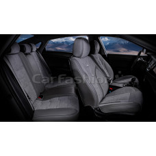 Накидка на сиденье CarFashion Smart Plus 5D каркасная серый/серый/серый 5 шт.