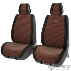 Накидка на сиденье PSV Bliss 2 передняя черно-коричневая 2 шт.