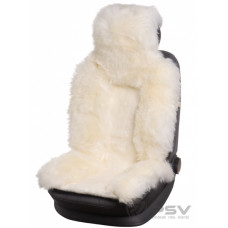 Накидка на сиденье нат.мех овчина PSV Jolly Premium белая 1 шт.