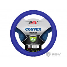 Оплетка руля XL PSV Convex кожа стеганая синяя