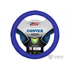 Оплетка руля M PSV Convex кожа стеганая синяя