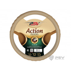 Оплетка руля M PSV Action Fiber экокожа перфорированные вставки бежевая