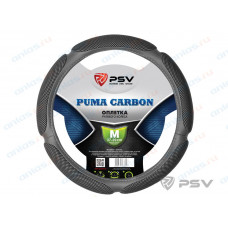 Оплетка руля M PSV Puma (Race) carbon поролон (5 подушечек) серая