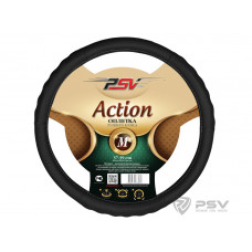 Оплетка руля M PSV Action Fiber экокожа перфорированные вставки черная