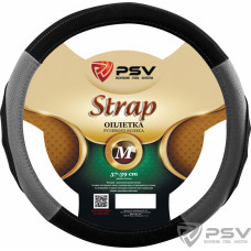 Оплетка руля M PSV Strap экокожа черно-серая