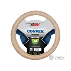 Оплетка руля M PSV Convex кожа стеганая бежевая