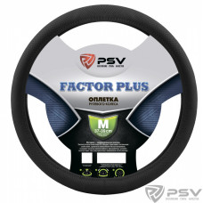 Оплетка руля M PSV Factor Plus экокожа черная